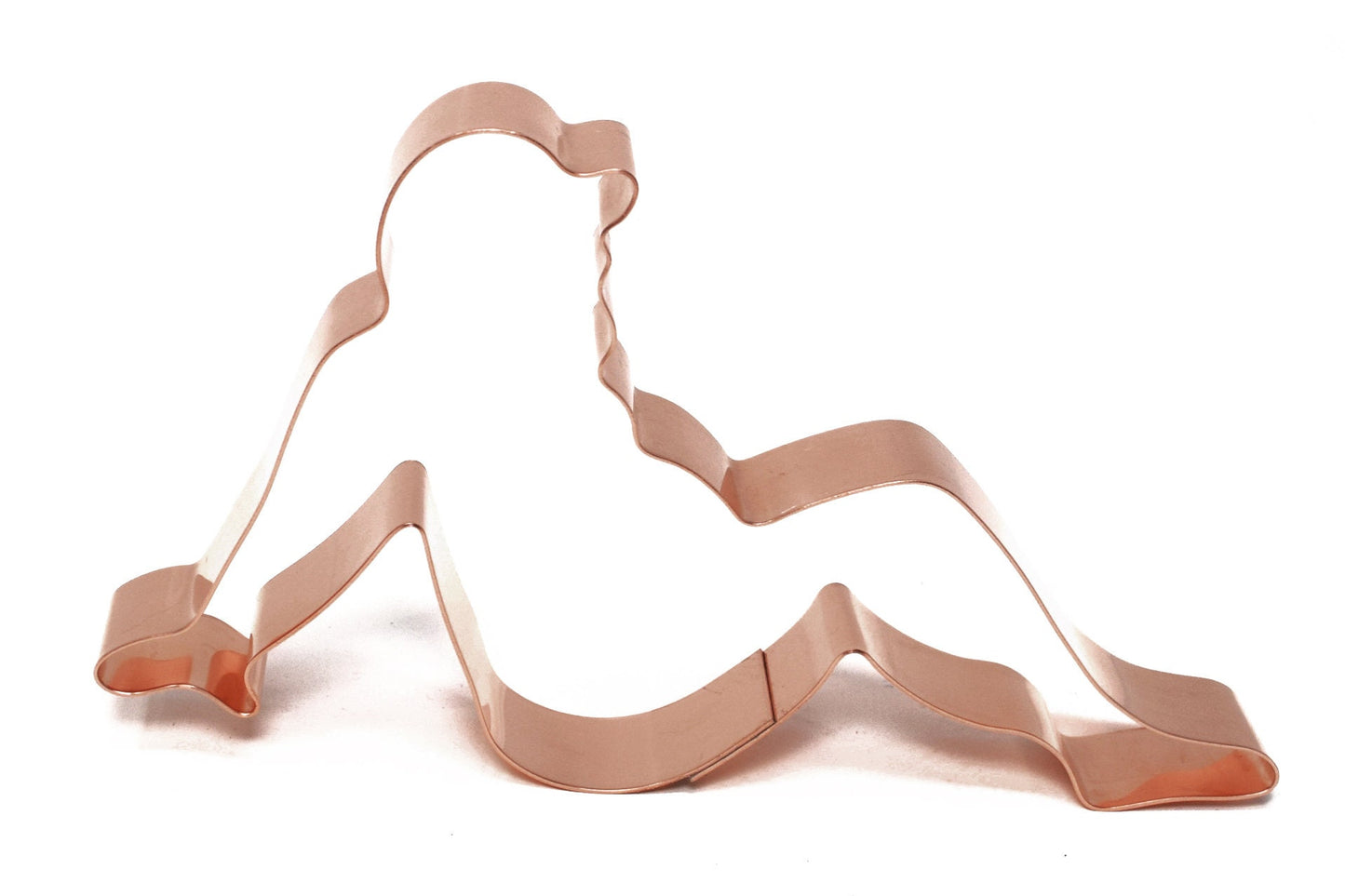 Curvy Mudflap Trucker Guy ~ Copper Cookie Cutter ~ Handcrafted by The Fussy Pup