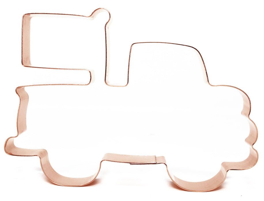 Grandpa's Patriotic Farm Truck with Flag ~ Copper Cookie Cutter Handcrafted by The Fussy Pup