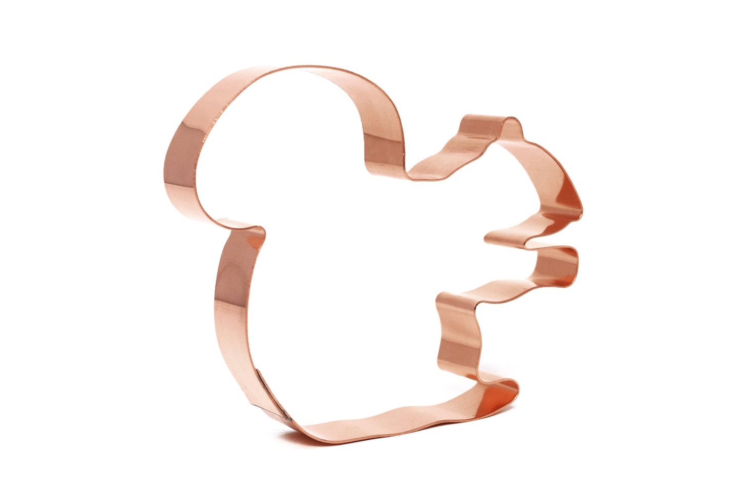 Sitting Squirrel Copper Cookie Cutter, 4.5x3.5 inches