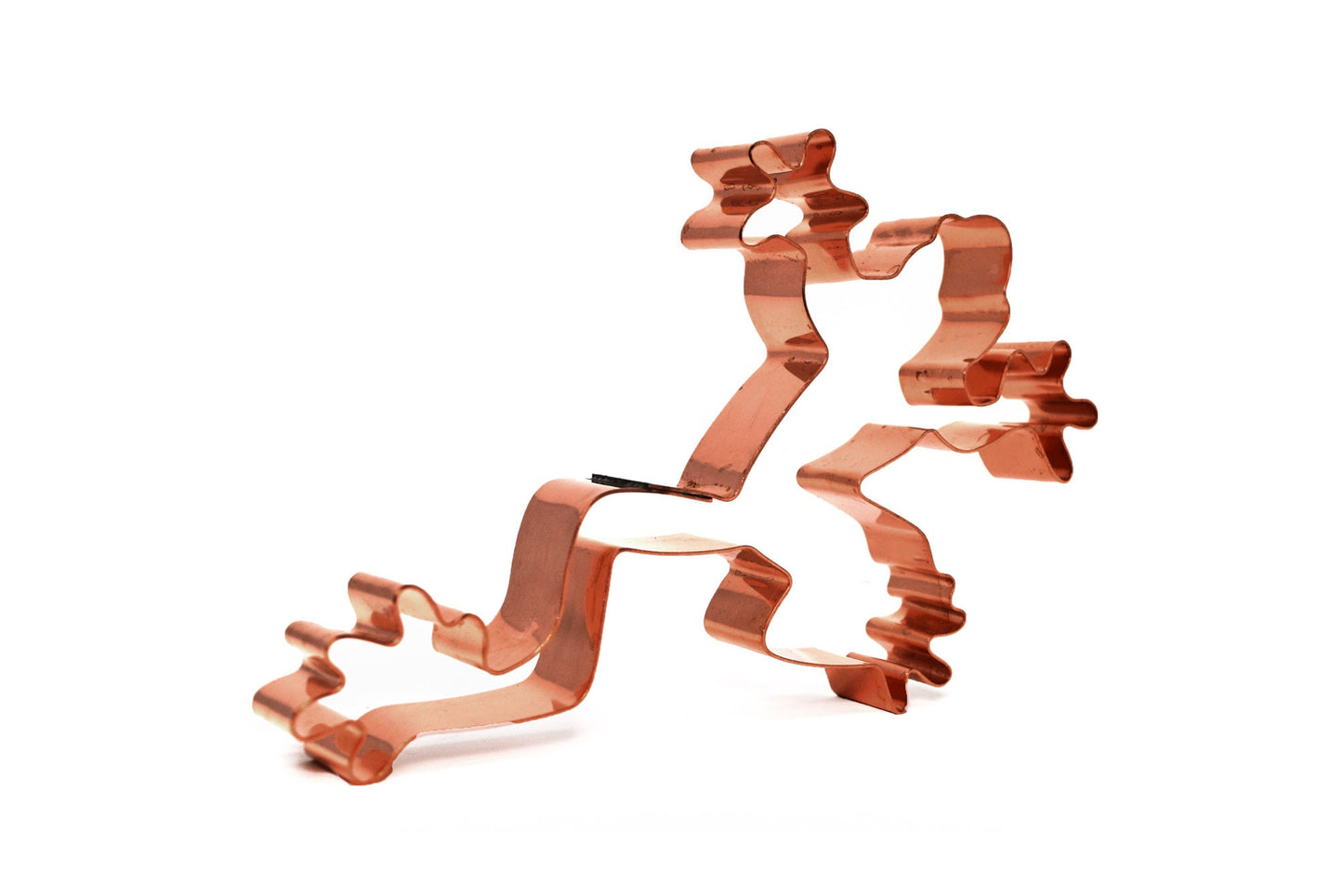 Climbing Tree Frog Cookie Cutter 5 X 4 inches - Handcrafted Copper Cookie Cutter by The Fussy Pup