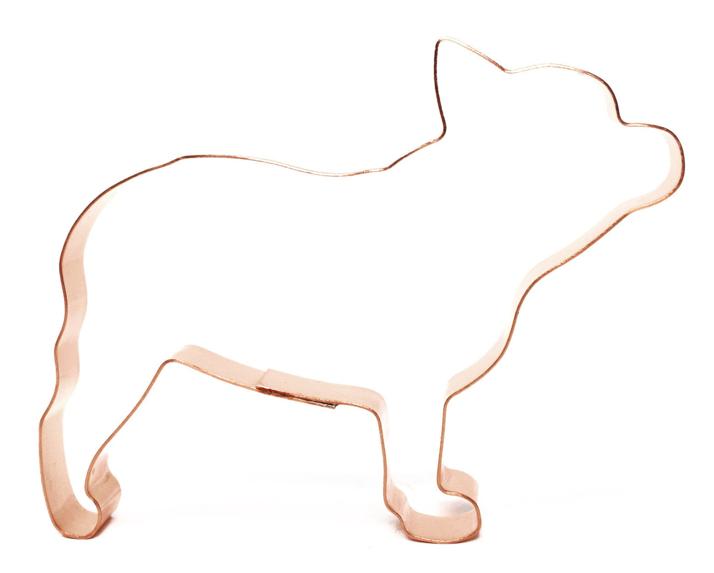 French Bulldog Dog Breed Cookie Cutter 4.75 x 3.75 inches - Handcrafted Copper by The Fussy Pup