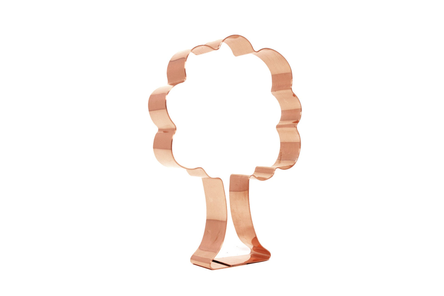 Oak Tree Copper Cookie Cutter 5 x 3.75 inches -  Handcrafted Cutter by The Fussy Pup