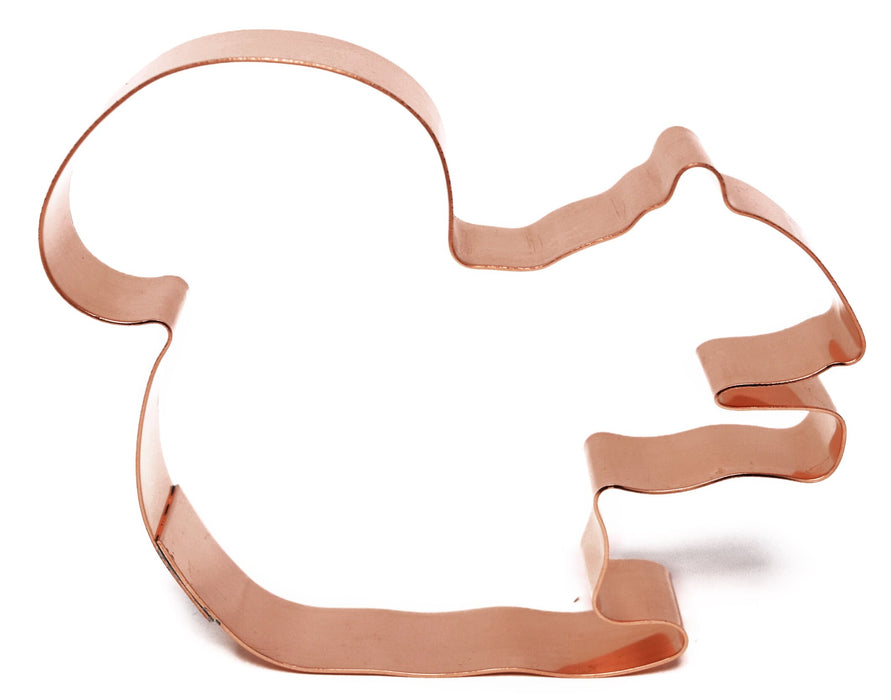 Sitting Squirrel Copper Cookie Cutter, 4.5x3.5 inches