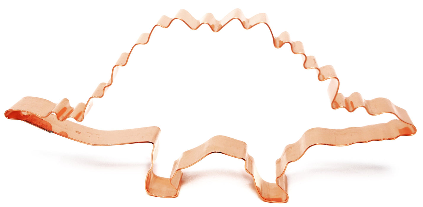 Stegosaurus ~ Copper Dinosaur Cookie Cutter ~ Handcrafted by The Fussy Pup