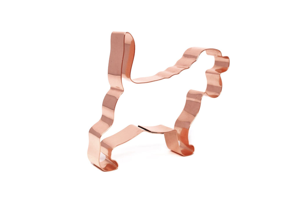 Handmade Copper Beagle Puppy Cookie Cutter – 4.4 x 3.75 Inches – Artisan Baking Tool for Dog Lovers