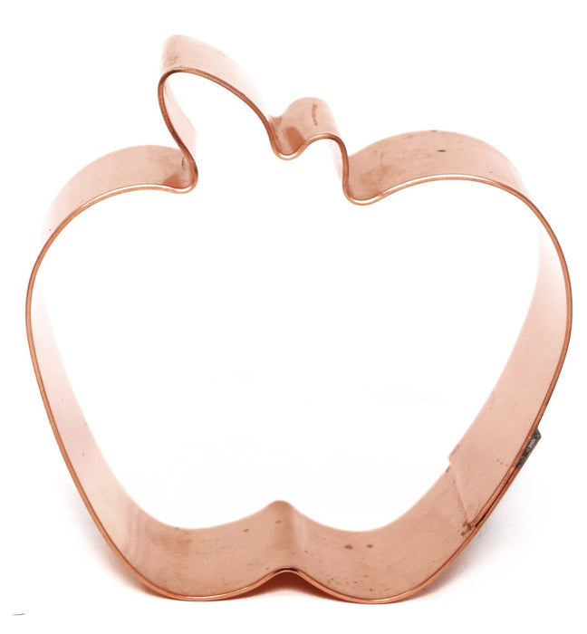 Small Apple Fruit Copper Cookie Cutter - Handcrafted by The Fussy Pup