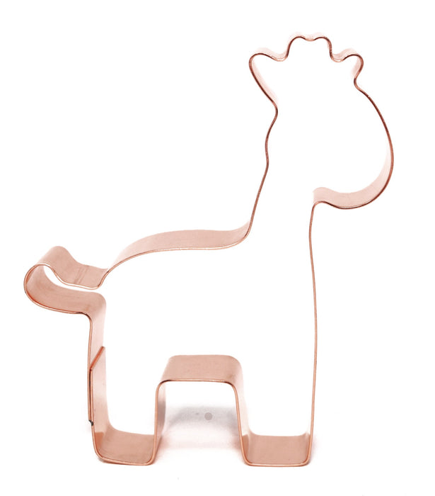 Simple 4 inch Giraffe Cookie Cutter - Handcrafted by The Fussy Pup