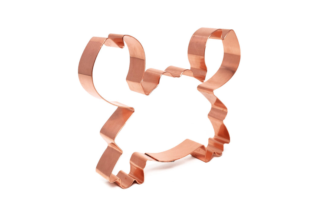 Large Cute Crab Cookie Cutter 4.75 x 4 - Handcrafted Copper by The Fussy Pup