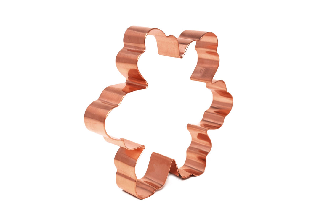 Copper Snowflake Cookie Cutter, 3.75 x 4.25 inches