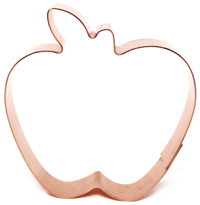 Medium Apple Fruit Copper Cookie Cutter - Handcrafted by The Fussy Pup