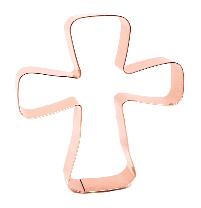 4" Altar Cross  ~ Copper Cookie Cutter ~ Handcrafted by The Fussy Pup