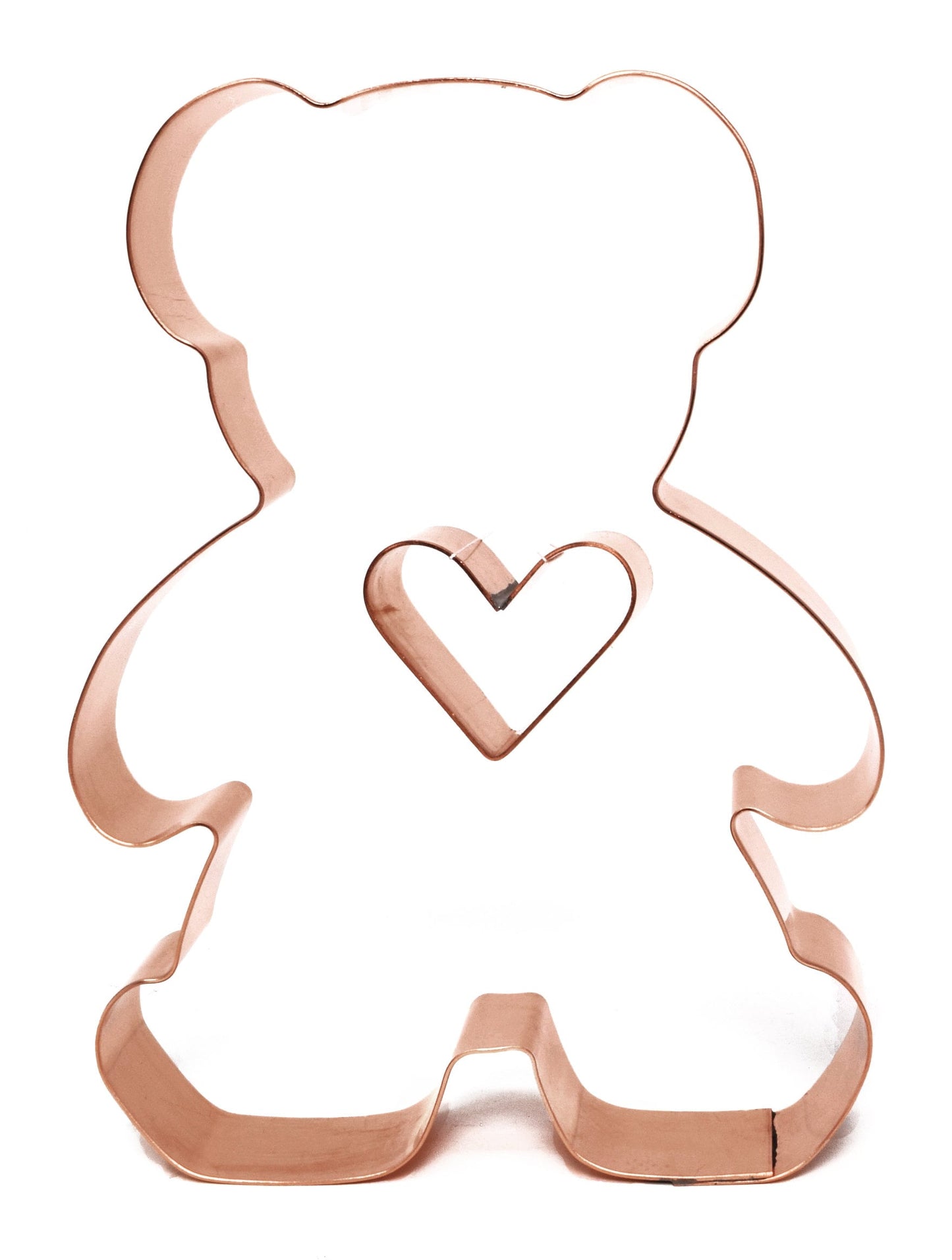 Valentines Day Teddy Bear with Heart Cookie Cutter 3.75 X 5.25 inches