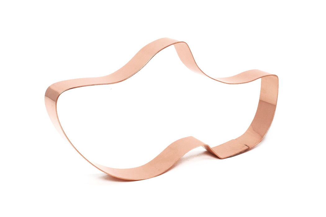 Large Wooden Clog Shoe Cookie Cutter 6 X 3 inches - Handcrafted Copper Cookie Cutter by The Fussy Pup