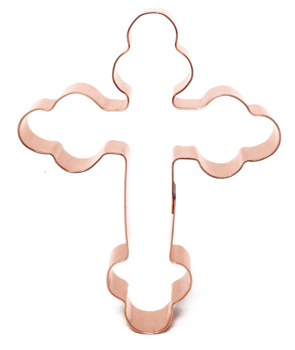 St. Nicholas's Cross Cookie Cutter 3.5 x 4.5 inches - Handcrafted Copper Cookie Cutter by The Fussy Pup