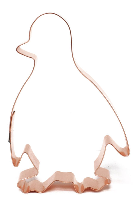 North Pole Penguin Copper Cookie Cutter, 3.25 x 4.25 inches