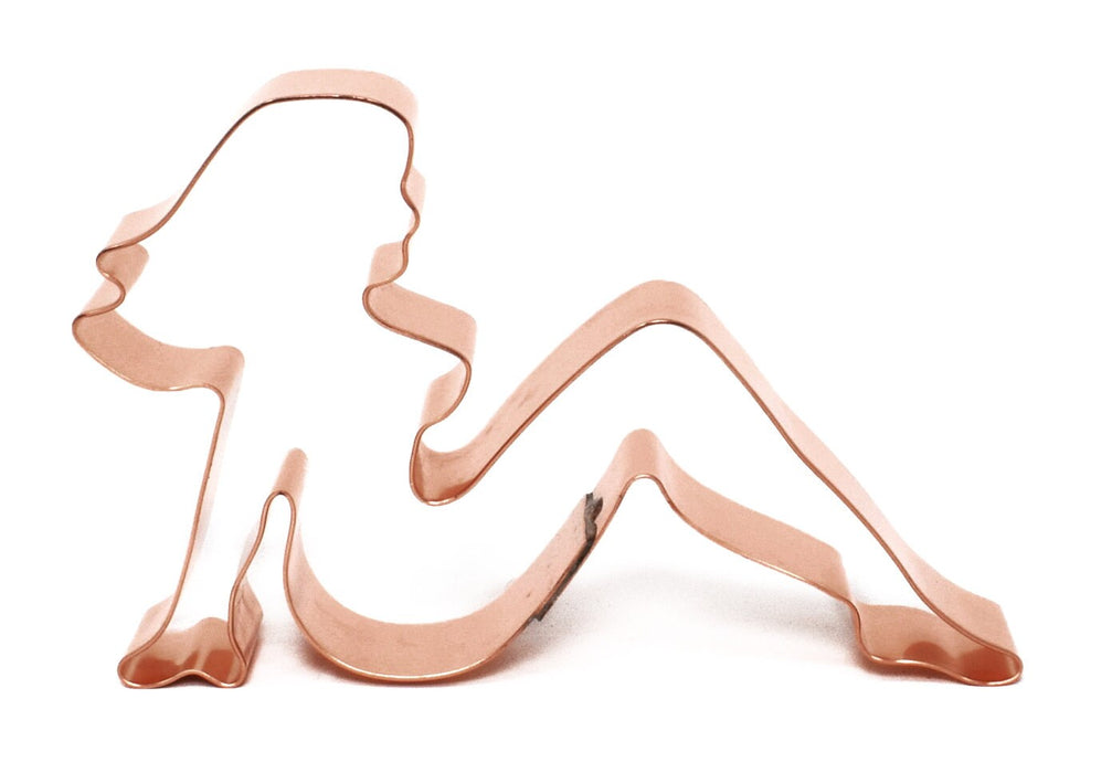 Small Sexy Mudflap Girl ~ Copper Cookie Cutter ~ Handcrafted by The Fussy Pup