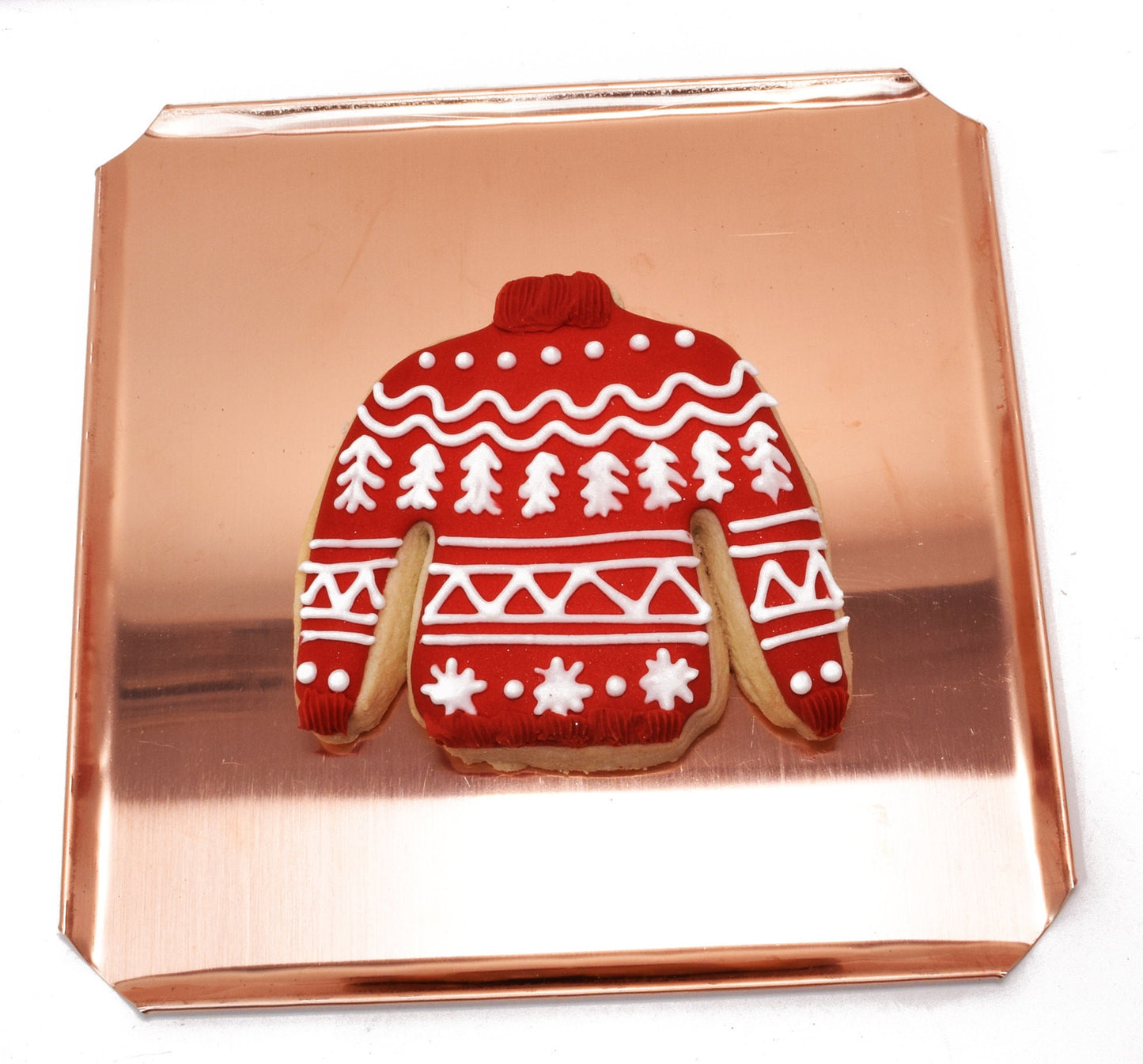 No. 5 Christmas Ugly Sweater Cookie Cutter, 4.5x3.5 inches