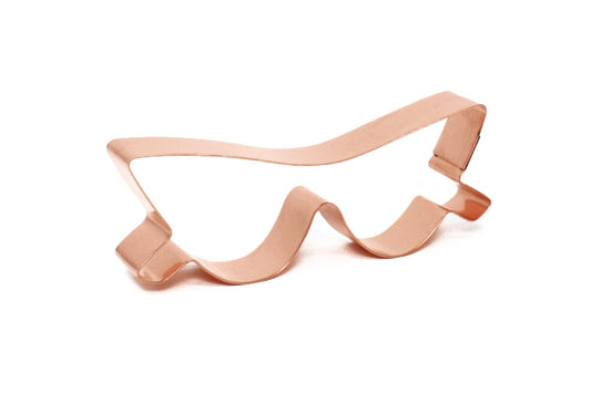 Cat Eye Sunglasses / Eyeglasses Frames Cookie Cutter 4.5 X 1.5 inches - Handcrafted Copper Cookie Cutter by The Fussy Pup