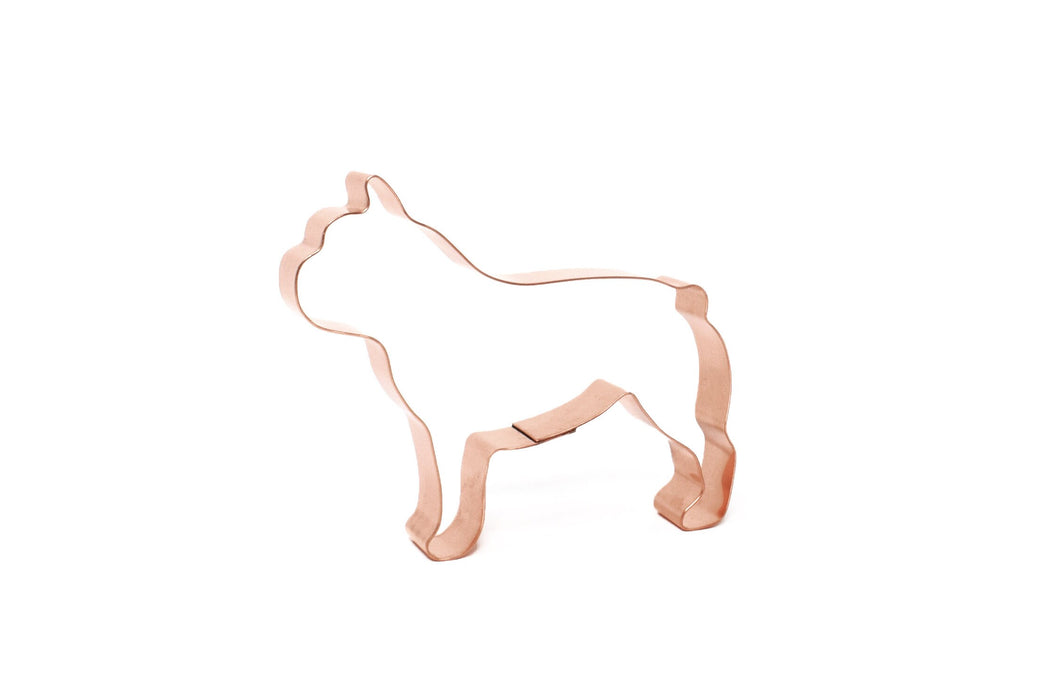 No. 1 Boston Terrier Metal Dog Breed Cookie Cutter 4.25 X 3.75 inches - Handcrafted Copper Cookie Cutter by The Fussy Pup