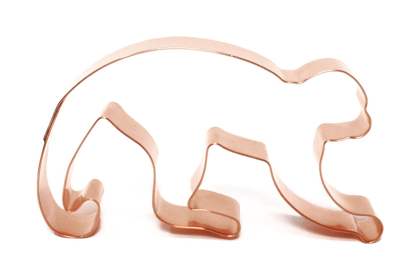 Capuchin Monkey Zoo Animal Cookie Cutter 4.4 X 2.5 inches - Handcrafted Copper Cookie Cutter by The Fussy Pup