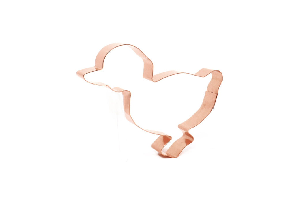 Farm Duck Cookie Cutter 4.5 X 4 inches - Handcrafted Copper Cookie Cutter by The Fussy Pup