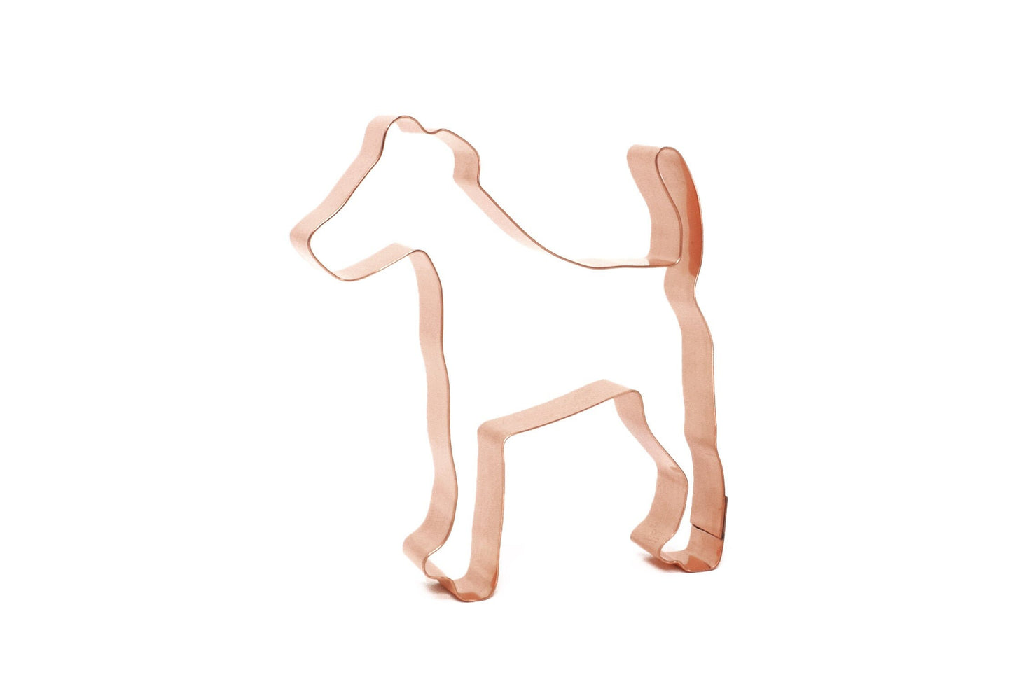 Smooth Fox Terrier Dog Breed Cookie Cutter 4.5 x 4.5 inches - Handcrafted Copper Cookie Cutter by The Fussy Pup