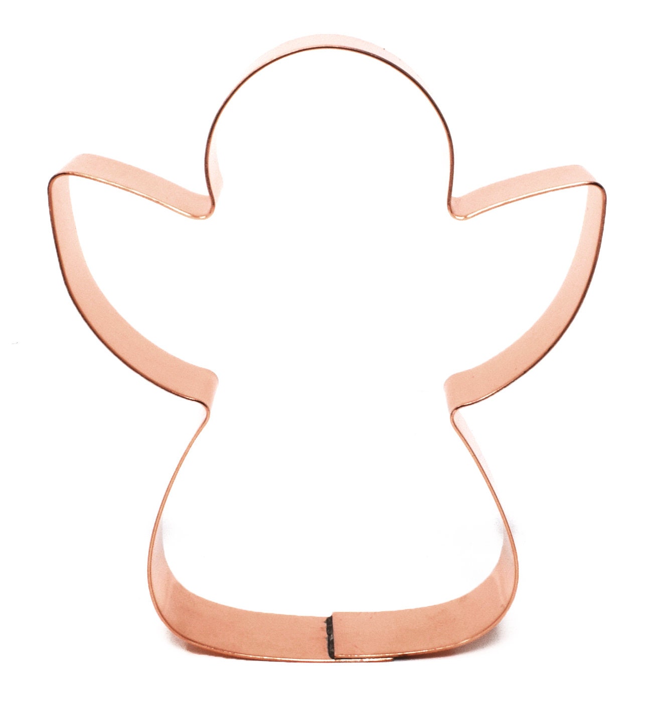 The Fussy Pup Angel Cookie Cutter, Handcrafted Copper, 4 Inches