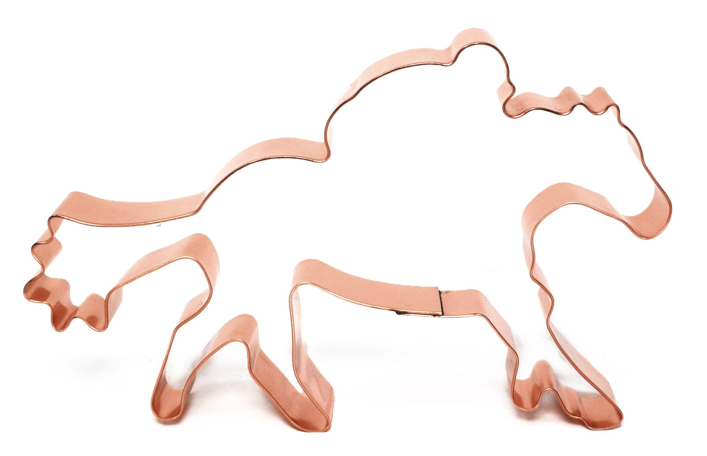 Horse Racer / Jockey on Horse Cookie Cutter  5.5 X 3.5 inches - Handcrafted Copper Cookie Cutter by The Fussy Pup