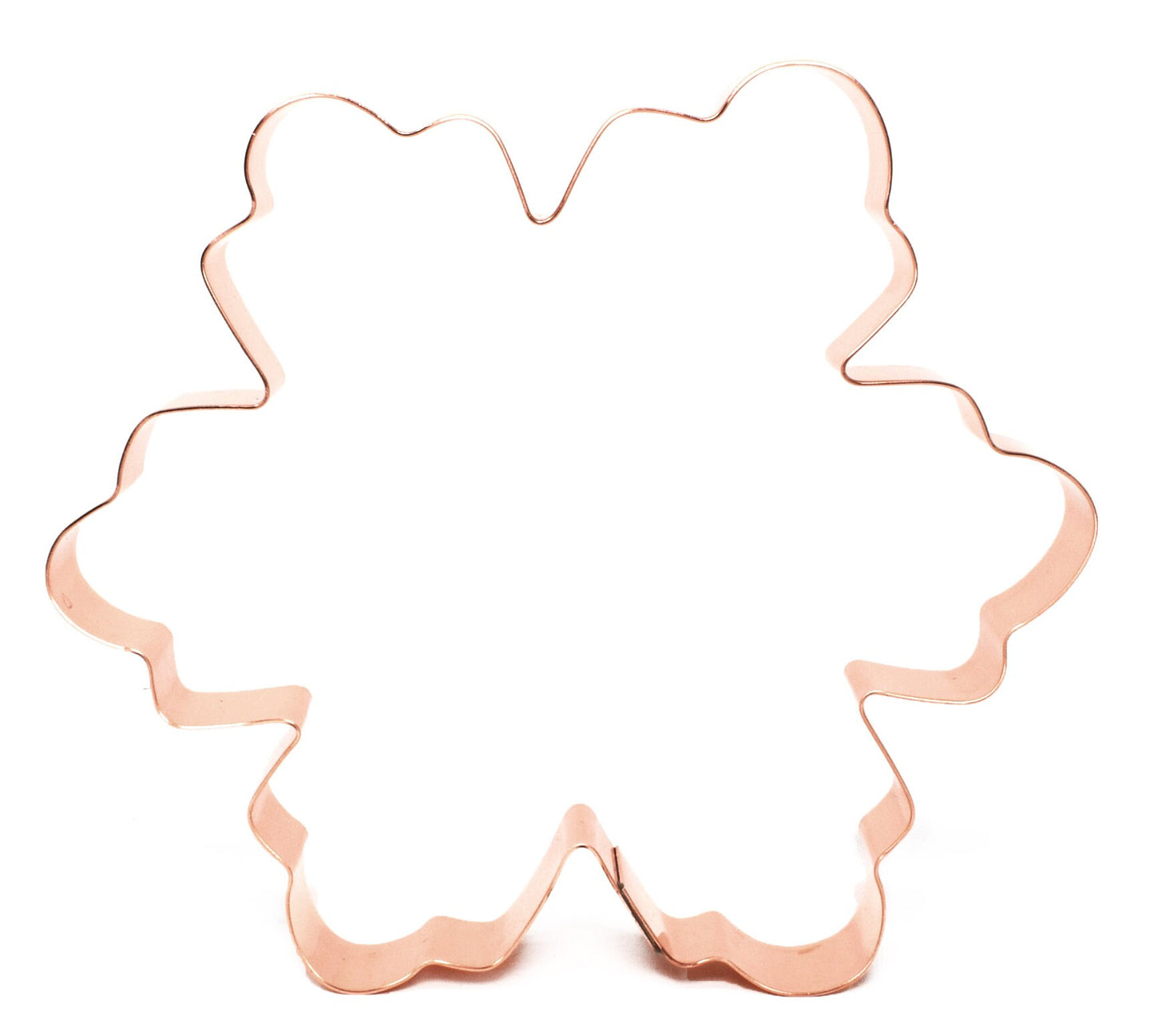 Large Copper Snowflake Cookie Cutter, 5 x 5.5 inches