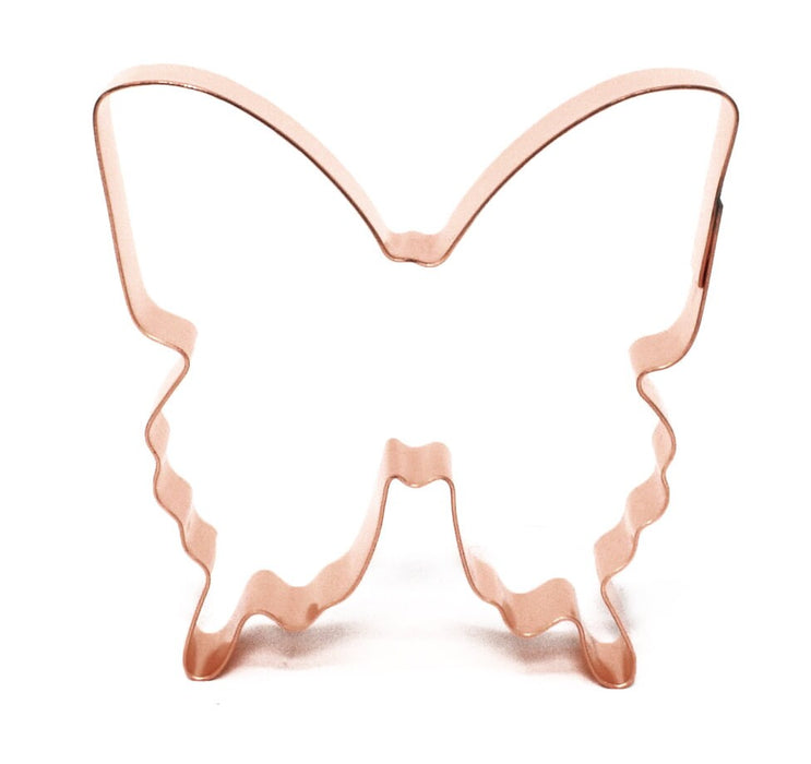 Swallowtail Butterfly Cookie Cutter 3.25 X 3.5 inches, Handcrafted Copper by The Fussy Pup