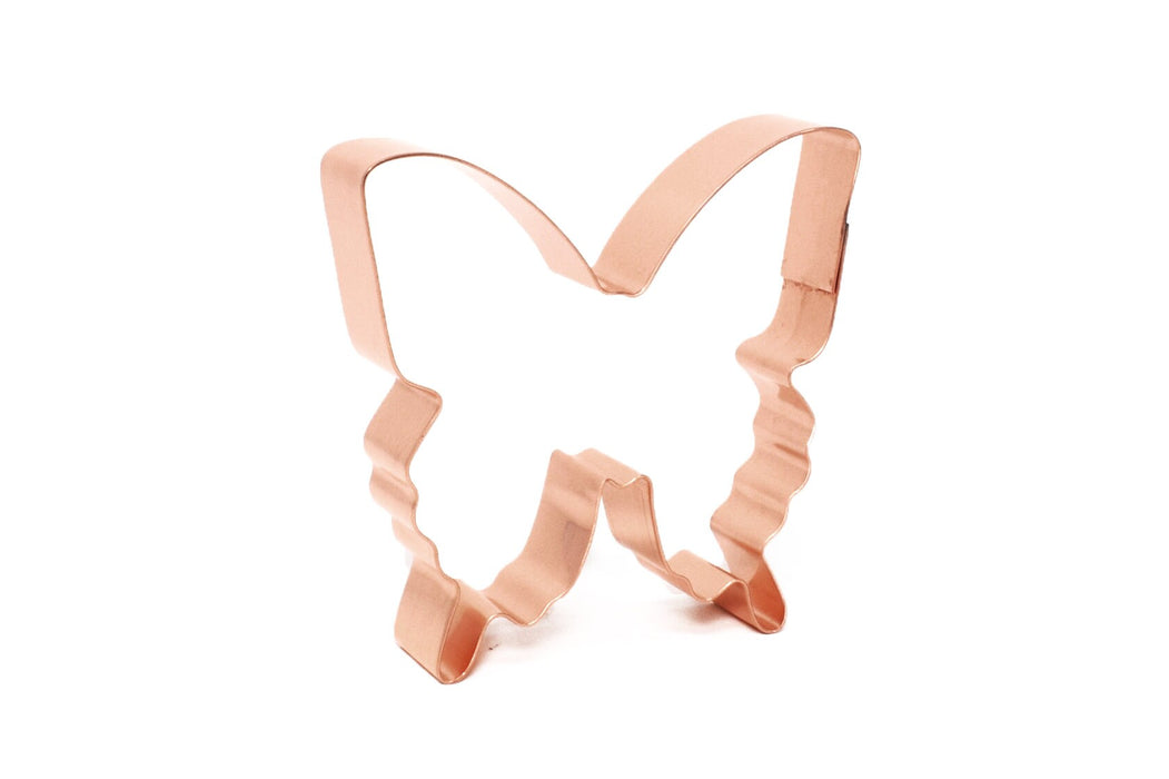 Swallowtail Butterfly Cookie Cutter 3.25 X 3.5 inches, Handcrafted Copper by The Fussy Pup