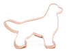 Durable Golden Retriever-shaped cookie cutter in copper, ideal for cookies, crafts, and collectors