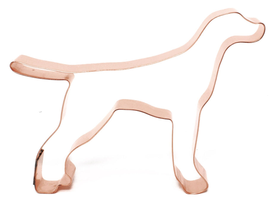 Pointer Dog Breed Cookie Cutter 4 X 5 inches - Handcrafted Copper Cookie Cutter by The Fussy Pup