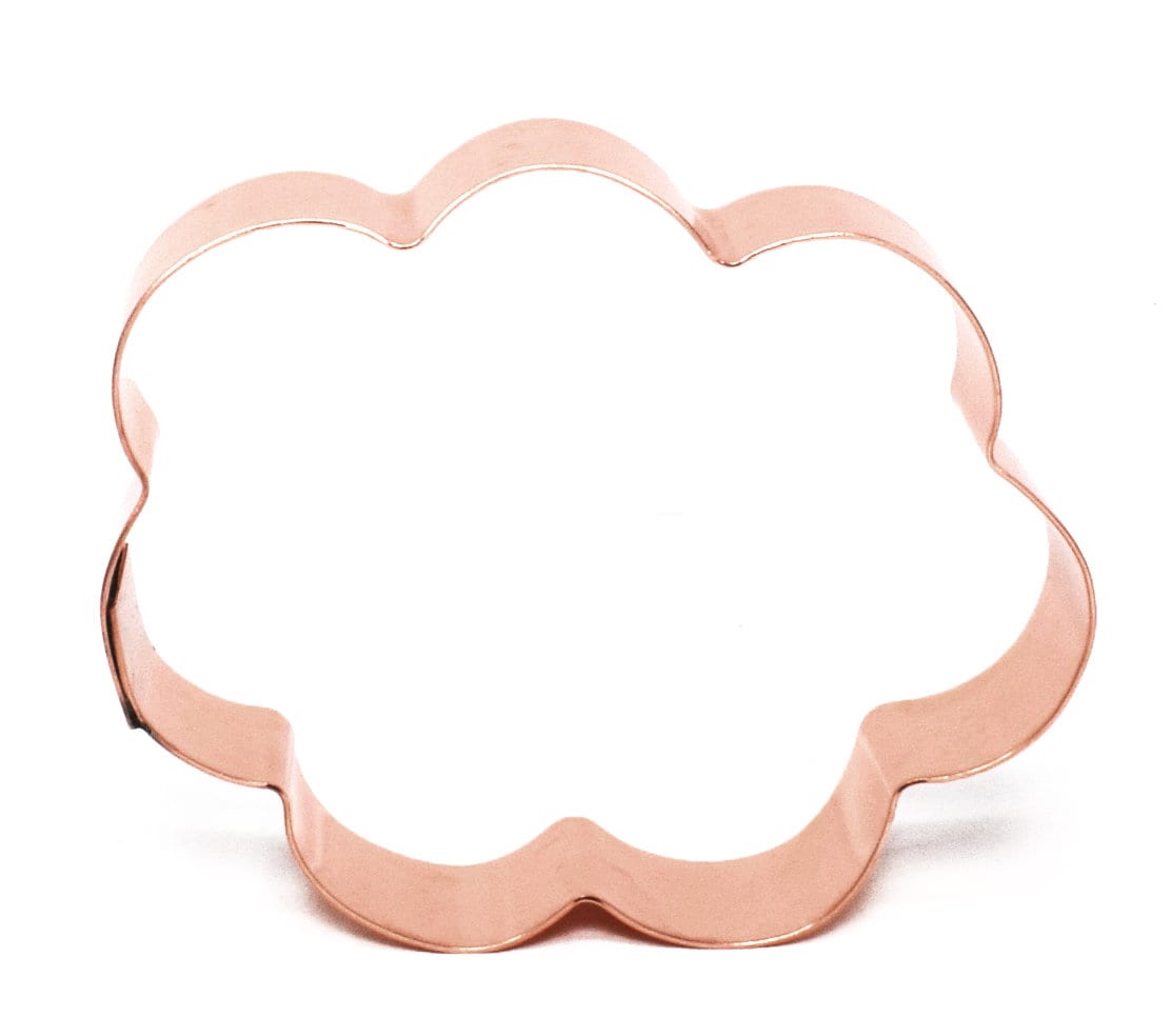 Small Cloud Copper Cookie Cutter - Handcrafted by The Fussy Pup