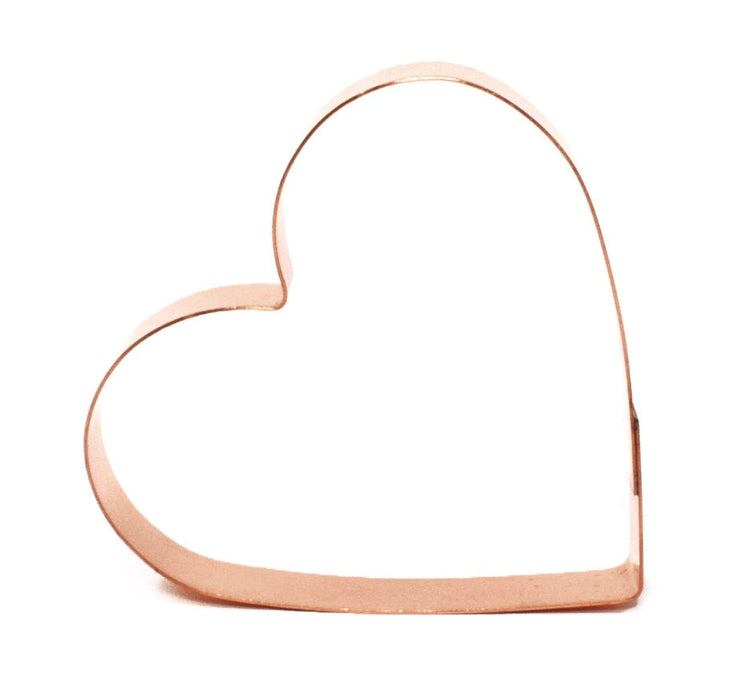 3 1/2 inch Simple Heart Cookie Cutter - Handcrafted by The Fussy Pup