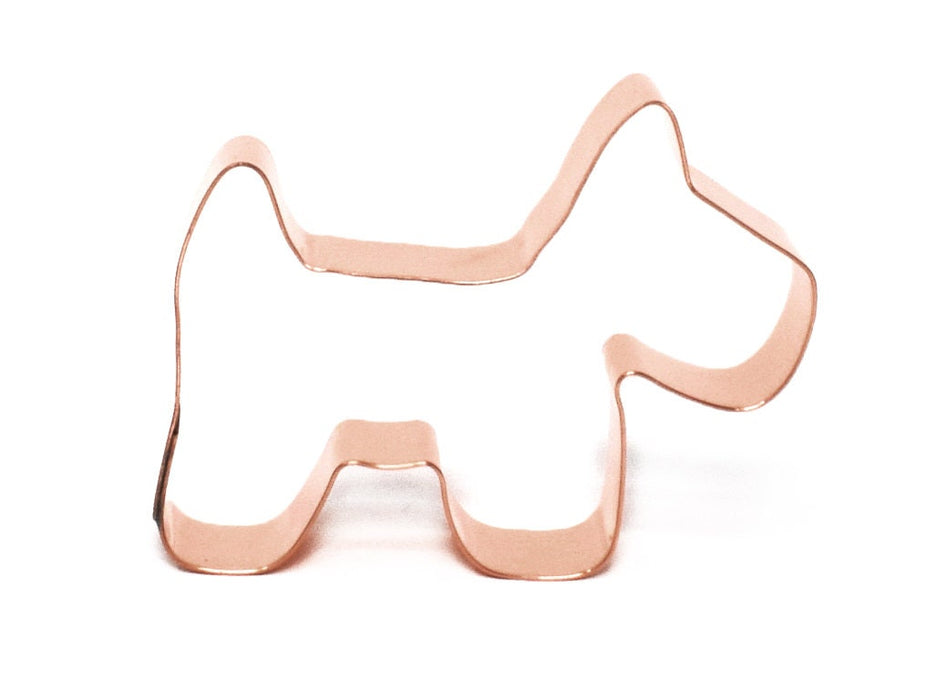 Small Simple Primitive Dog Cookie Cutter - Handcrafted by The Fussy Pup