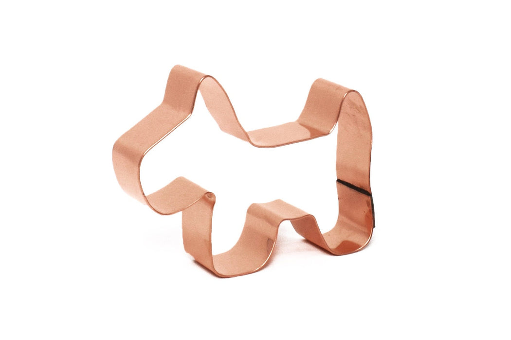 Small Simple Primitive Dog Cookie Cutter - Handcrafted by The Fussy Pup