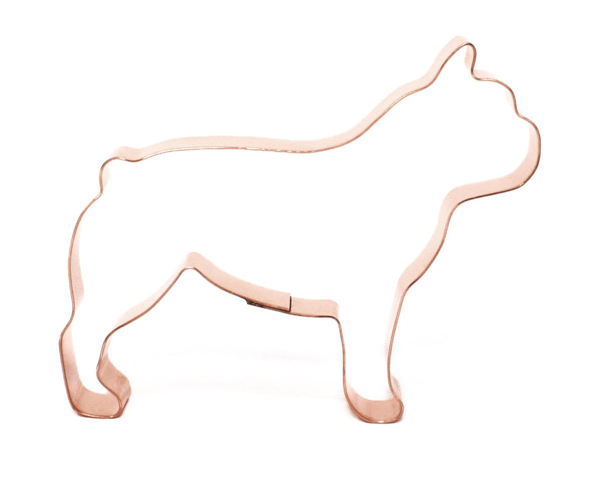 No. 1 Boston Terrier Metal Dog Breed Cookie Cutter 4.25 X 3.75 inches - Handcrafted Copper Cookie Cutter by The Fussy Pup