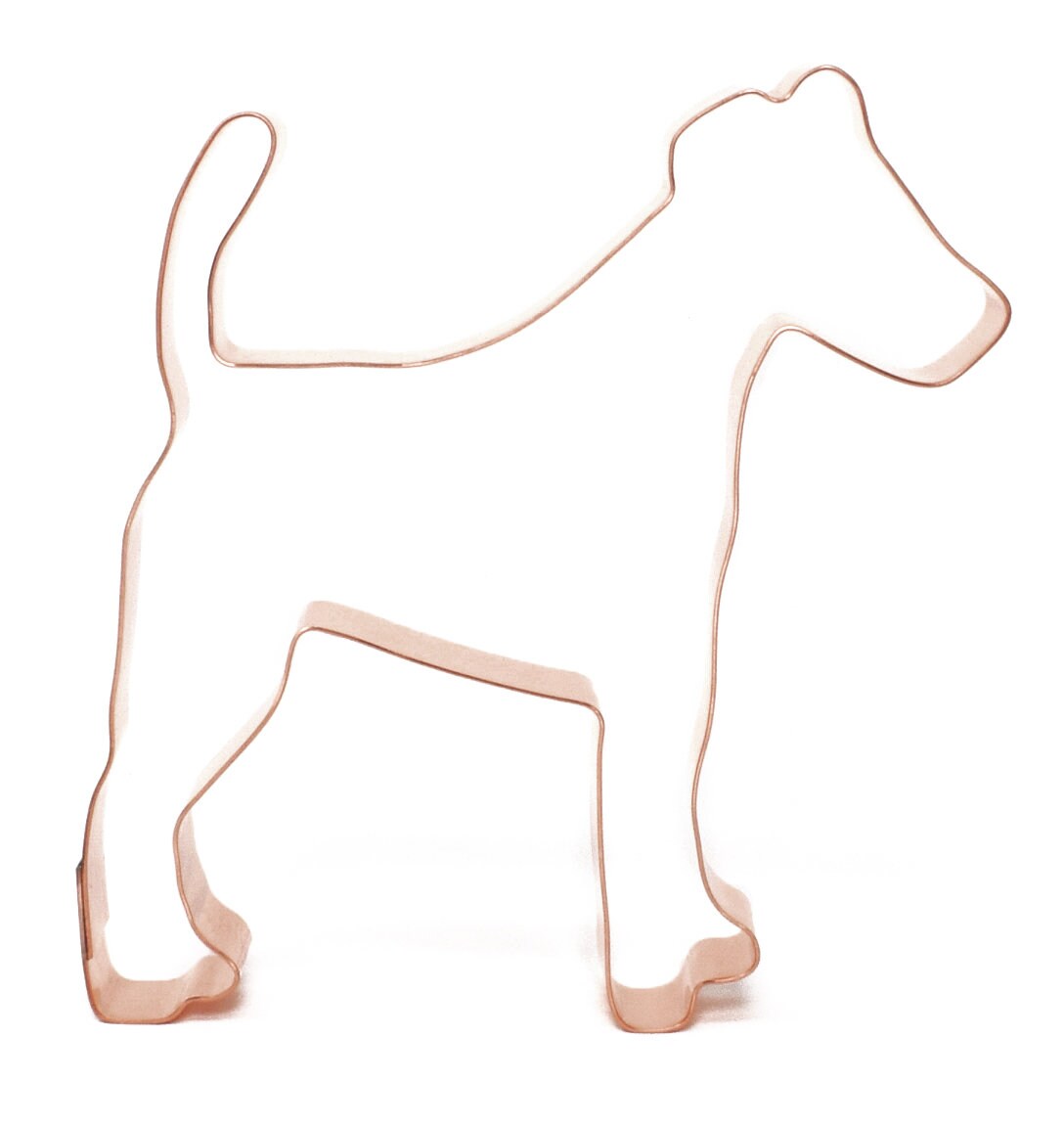 Smooth Fox Terrier Dog Breed Cookie Cutter 4.5 x 4.5 inches - Handcrafted Copper Cookie Cutter by The Fussy Pup