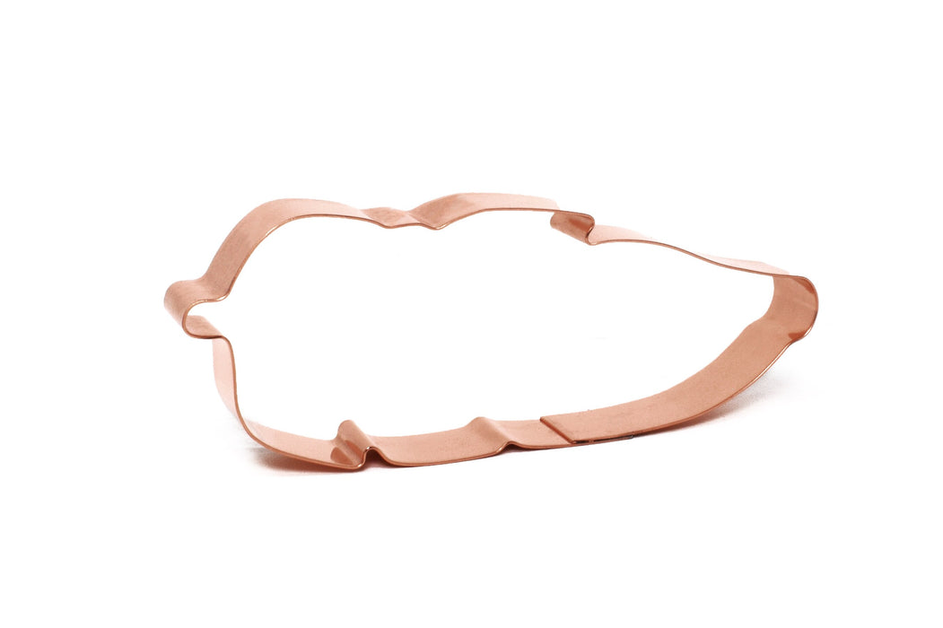 Heritage Feather Copper Cookie Cutter ~ Handcrafted by The Fussy Pup