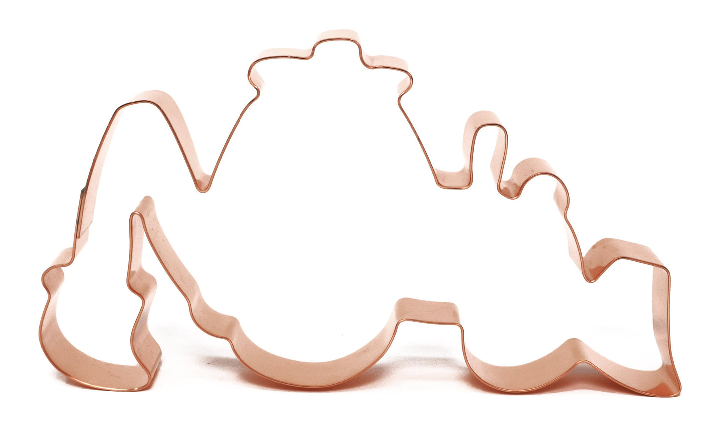 Large Backhoe Construction Vehicle ~ Copper Cookie Cutter ~ Handcrafted by The Fussy Pup