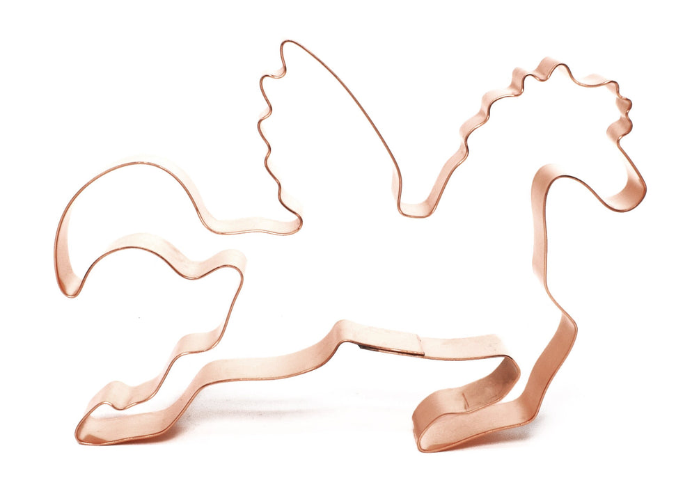 Pegasus - Flying Horse Copper Cookie Cutter - Handcrafted by The Fussy Pup