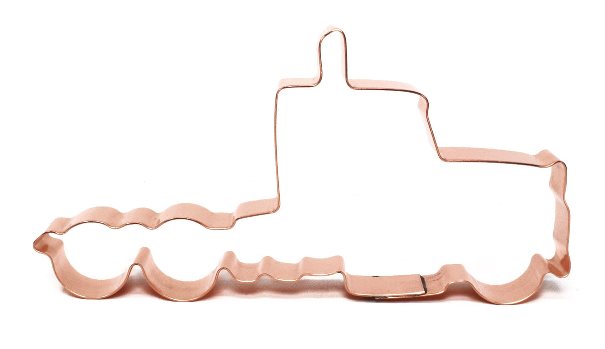 Semi Trailer Truck Copper Cookie Cutter, 3.25x6 inches