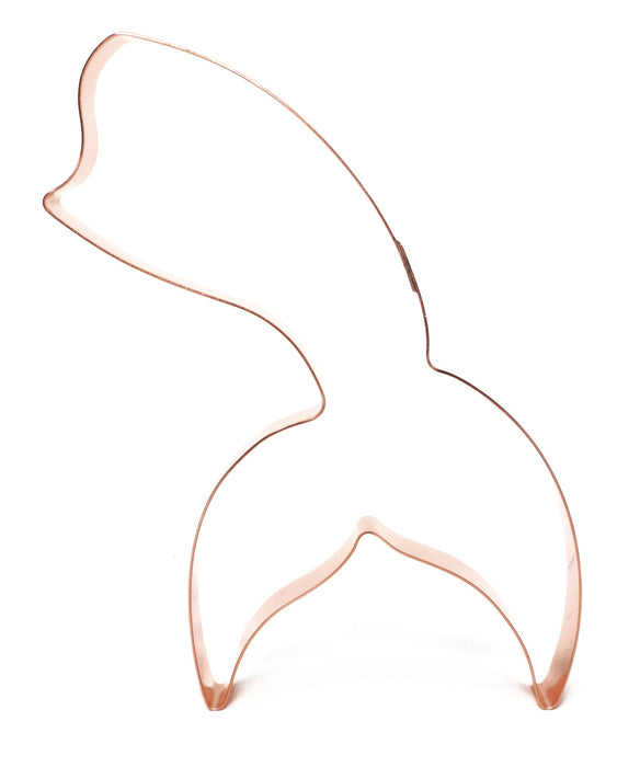 Large Flirty Mermaid Tail~ Copper Cookie Cutter ~ Handcrafted by The Fussy Pup