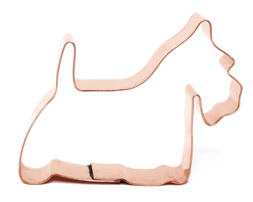 Small Scottish Terrier Copper Dog Breed Cookie Cutter, 2.5 x 3.25 inches