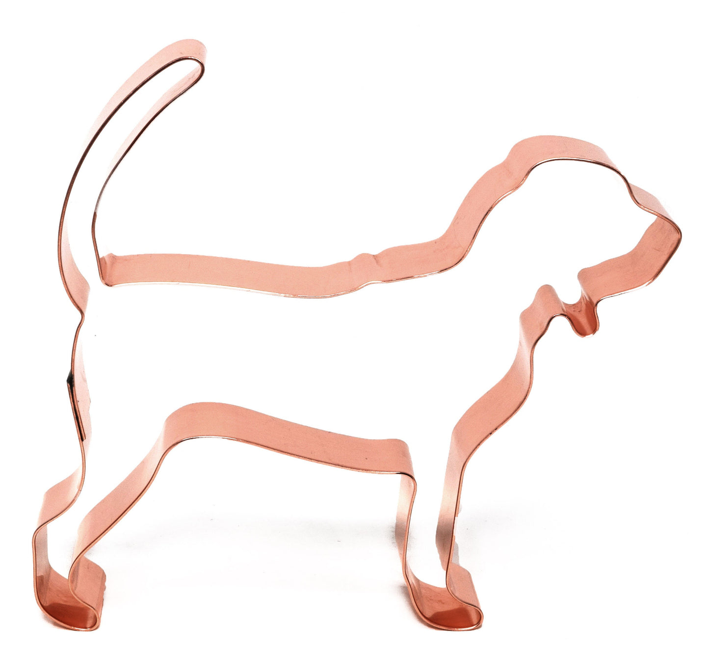 Bloodhound Dog Breed Cookie Cutter 4.5 X 4.5 inches - Handcrafted Copper Cookie Cutter by The Fussy Pup