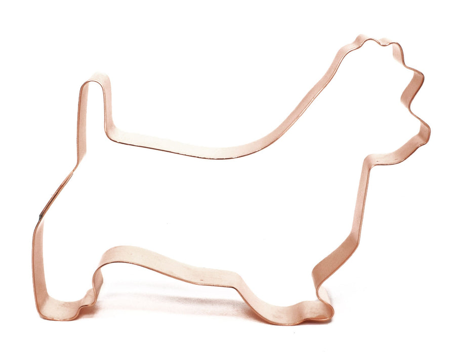 Australian Terrier Dog Breed Cookie Cutter 5 X 3.75 inches - Handcrafted Copper Cookie Cutter by The Fussy Pup