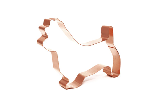 Australian Terrier Dog Breed Cookie Cutter 5 X 3.75 inches - Handcrafted Copper Cookie Cutter by The Fussy Pup