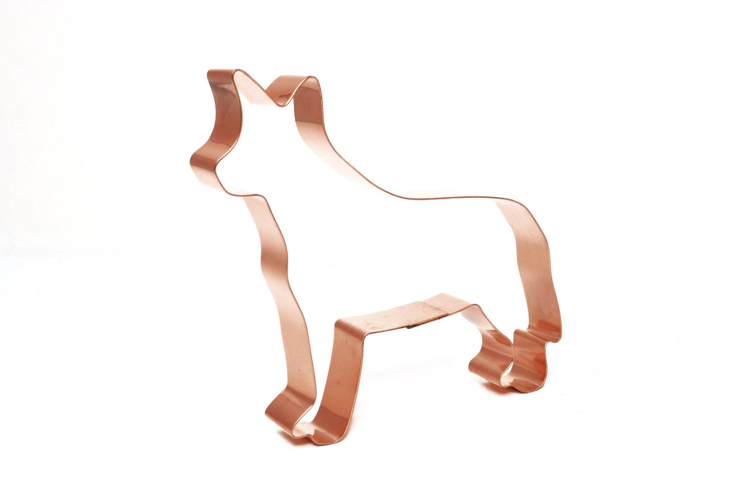 Australian Cattle Dog Cookie Cutter  5 X 4.25 inches - Handcrafted Copper by The Fussy Pup