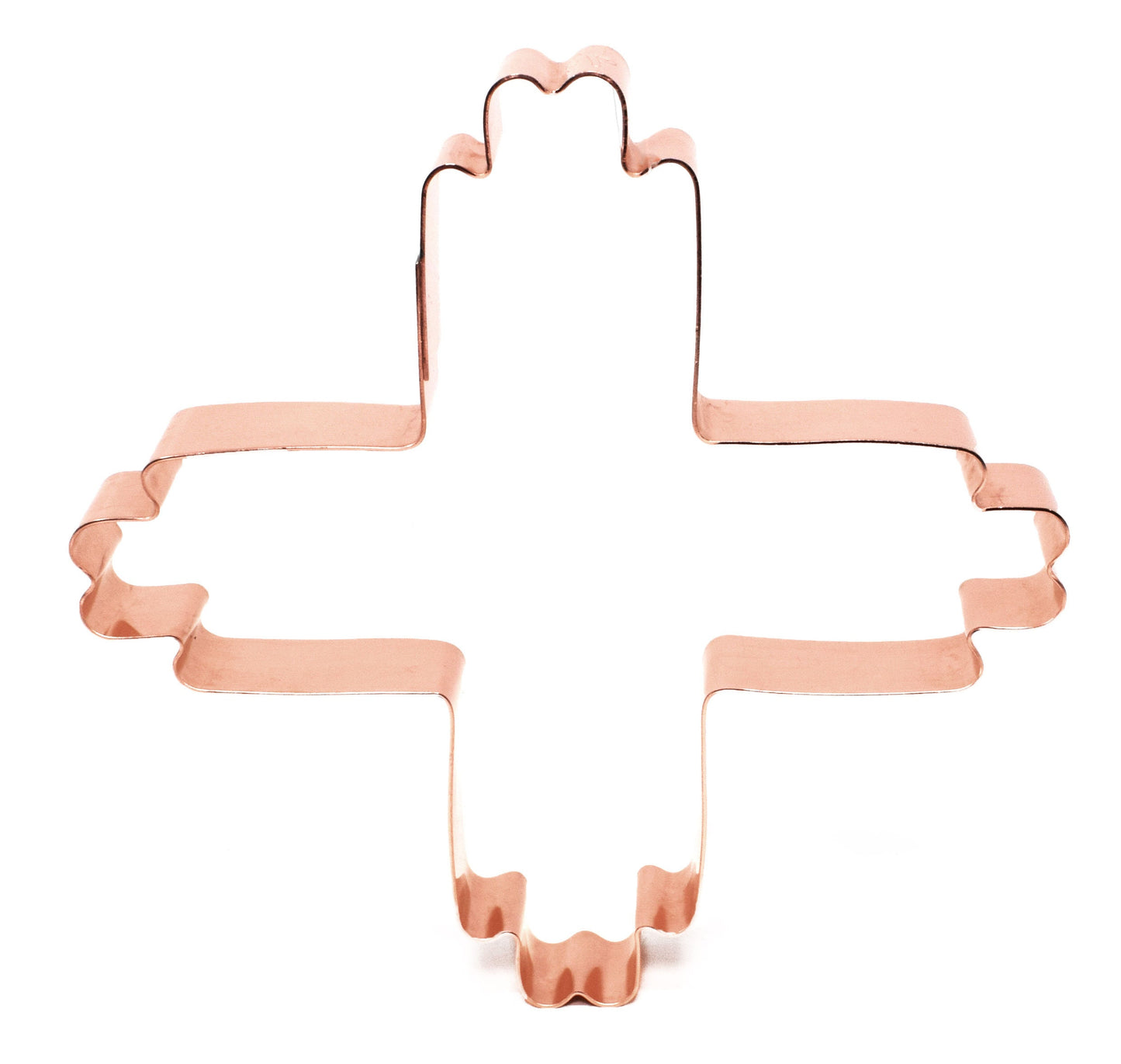 Zia Symbol Southwestern Cookie Cutter 5.25 X 5.25 inches - Handcrafted Copper Cookie Cutter by The Fussy Pup